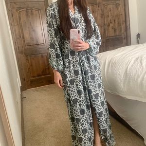 Natalie Martin l/s Maxi Nico Dress- Storm